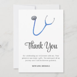 Minimalist Stethoscope Retirement Tack Kort