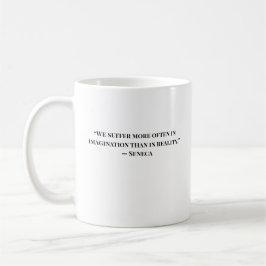 Minimalist Stoic Quote Seneca Mug Kaffemugg