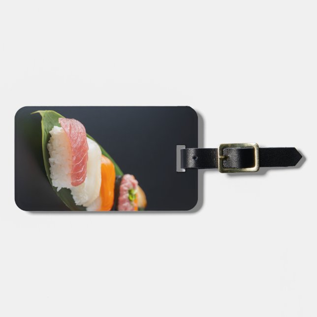Minimalist Sushi Art – Elegant Japanese Luggage Ta Bagagebricka (Horisontell Framsida)