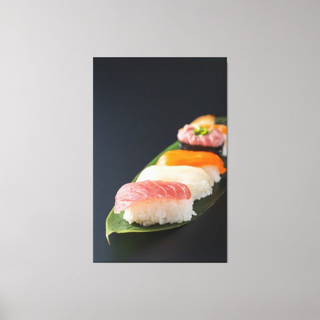 Minimalist Sushi Elegance - Japanese Canvas Art (Framsida)
