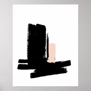 Minimalist svartvit affisch