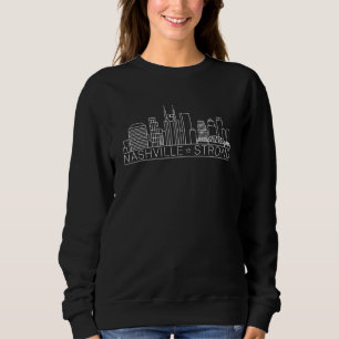 Minimalist Tennessee Skyline Tuff Nashville Stron T Shirt