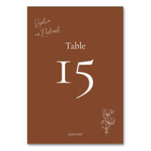 Minimalist Terracotta Boho Botanicals Bröllop