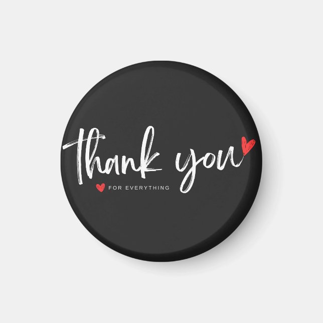 Minimalist Thank You Heart Magnet (Framsidan)