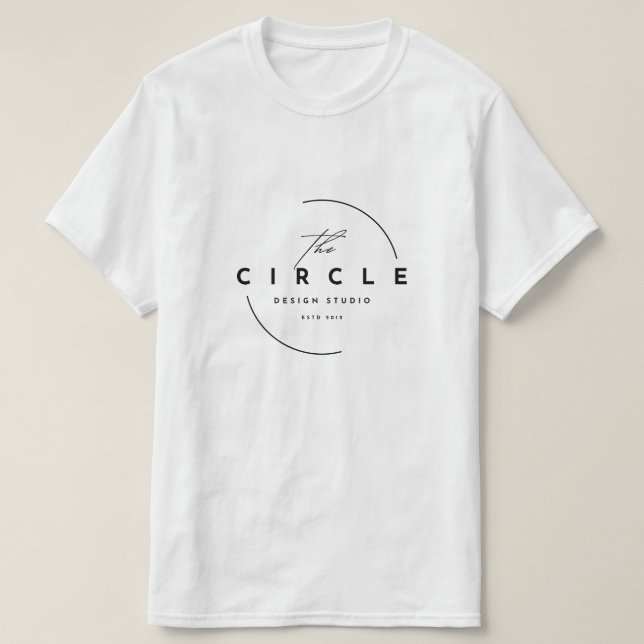 Minimalist The Circle Design Studio Logo - Modern  T Shirt (Design framsida)