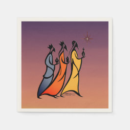Minimalist Three Wise Men Pappersservett