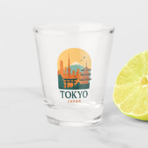 Minimalist Tokyo Japan Shotglas – Modern Resa