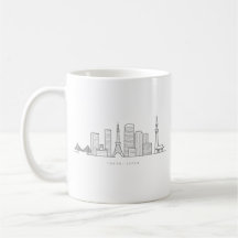 Minimalist Tokyo Skyline Illustration