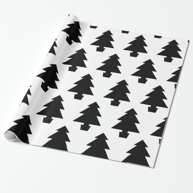 Minimalist träd presentpapper (Utrullad)