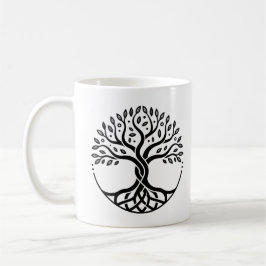 Minimalist Tree of Life Kaffemugg