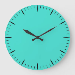 Minimalist Turquoise Clock Perfect for Any Living Stor Klocka
