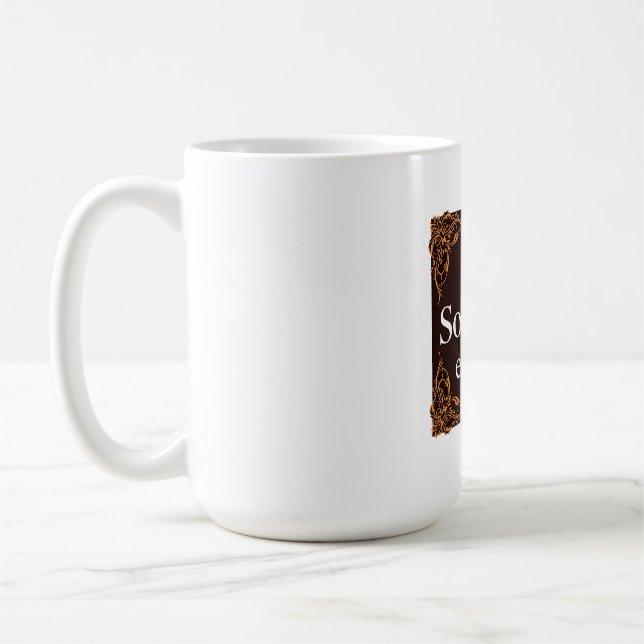 Minimalist Typography Design – "LA SOLIDARITÉ EST  Kaffemugg (Vänster)