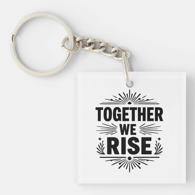 Minimalist Typography Design – "TOGETHER WE RISE"  (Framsidan)