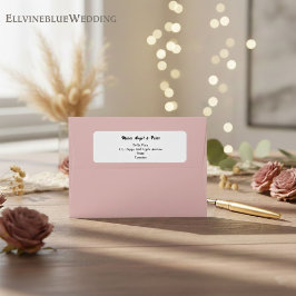 Minimalist Typography Return Address Label Returadress Etikett