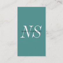 Minimalist unik Monogramlodrätvisitkort