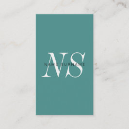 Minimalist unik Monogramlodrätvisitkort Visitkort