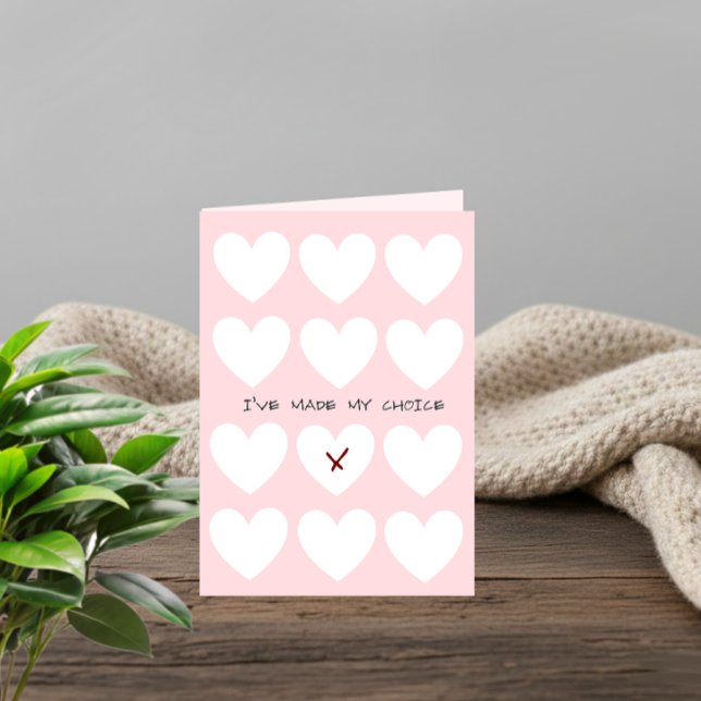 Minimalist Valentine’s Day card Kort (Skapare uppladdad)