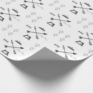 Minimalist vildmark som slår in papper presentpapper