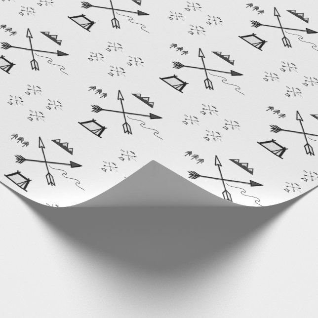 Minimalist vildmark som slår in papper presentpapper (Hörn)