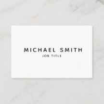 Minimalist visitkort