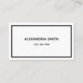 Minimalist Visitkort