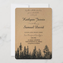 Minimalist Watercolor Pine Tree Mountain