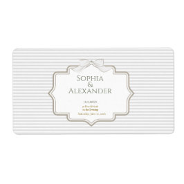 Minimalist Wedding Favor Labels Fraktsedel