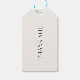 Minimalist Wedding Favour Tags | Warm Ivory Presentetikett