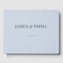Minimalist Wedding Guest Book | Dusky Blue Gästböcker