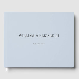 Minimalist Wedding Guest Book | Dusty  Blue Gästböcker