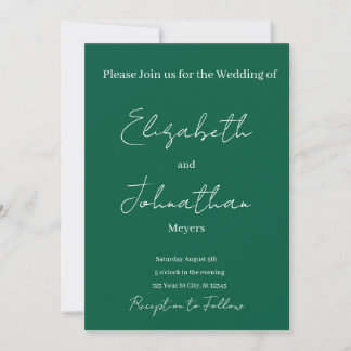 minimalist Wedding Invitation Inbjudningar