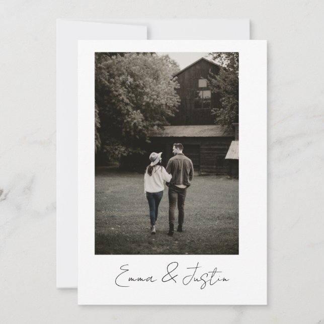 Minimalist Wedding Invitation Inbjudningar (Framsida)