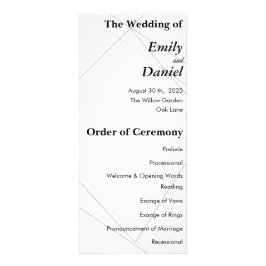 Minimalist Wedding Program – Simple & Elegant