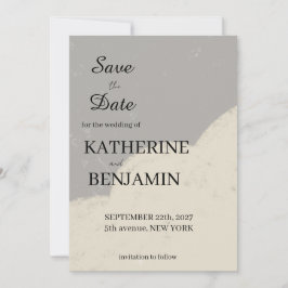 Minimalist Wedding Save The Date Spara Datumet