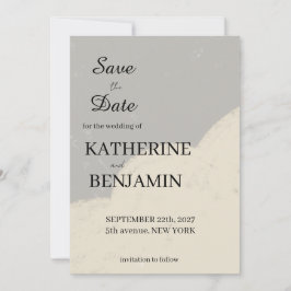Minimalist Wedding Save The Date Spara Datumet