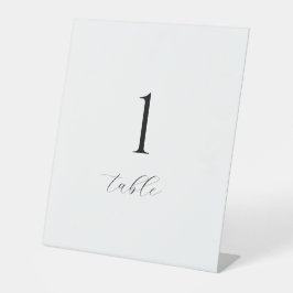 Minimalist Wedding Table Numbers | Modern Tabletop
