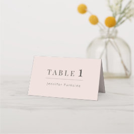 Minimalist Wedding | Warm Blush Placeringskort