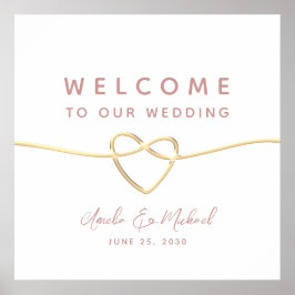 Minimalist Wedding Welcome Poster