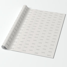 Minimalist Wedding Wrapping Paper | Warm Ivory Presentpapper