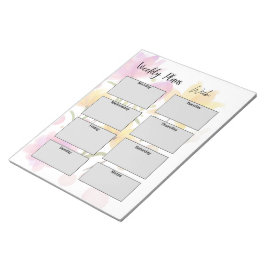 minimalist weekly plans anteckningsblock