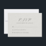 Minimalist White Faux Linen OSA Kort<br><div class="desc">Minimalist white faux linen wedding RSVP featuring elegant script lettering and refined typography on a soft faux linen textured background. This understated response card keeps the layout clean and timeless, allowing guests to easily confirm attendance while maintaining a sophisticated and modern aesthetic. The subtle faux linen texture adds warmth and...</div>