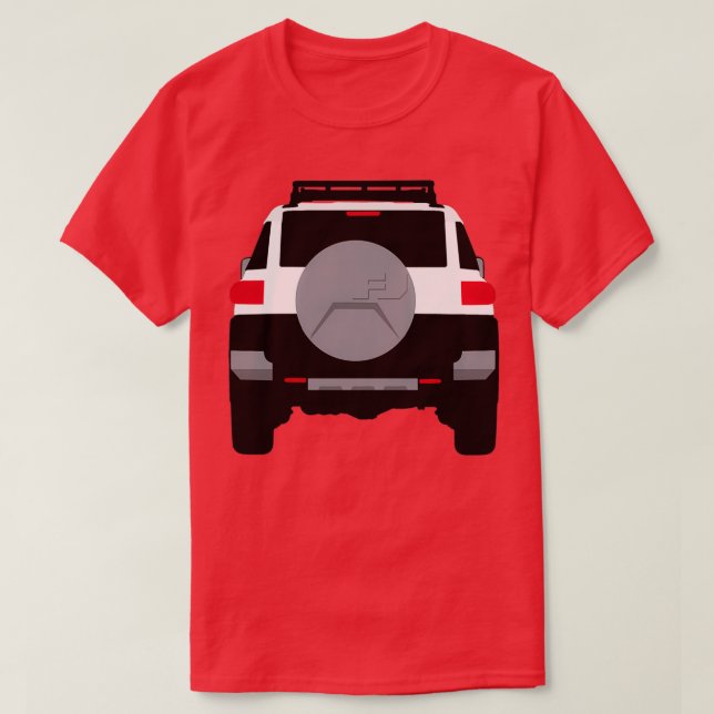Minimalist White FJ Cruiser T Shirt (Design framsida)