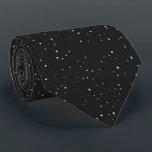 Minimalist White Speckle on Black Tie  Slips<br><div class="desc">Define your look with our contemporary black and white speckle tie. This modern necktie offers a sleek,  minimalist pattern that transitions effortlessly from the boardroom to a night out. A must-have fashion accessory for men seeking standout style.</div>
