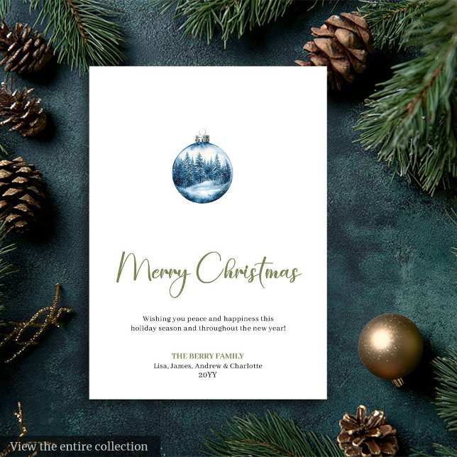 Minimalist winter scene Christmas invitation Julkort (Minimalist winter scene Christmas invitation)