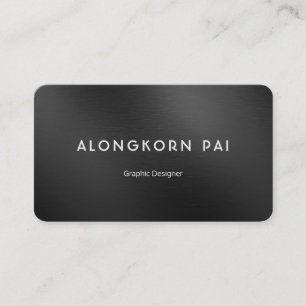 Minimalist yrkesmässig elegant metallstruktur visitkort