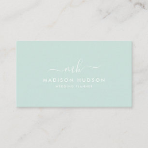 Minimalist yrkesmässig elegant Mint Visitkort