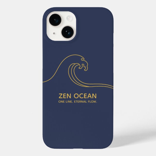 Minimalist Zen Wave | Abstract Ocean Line (Baksida)