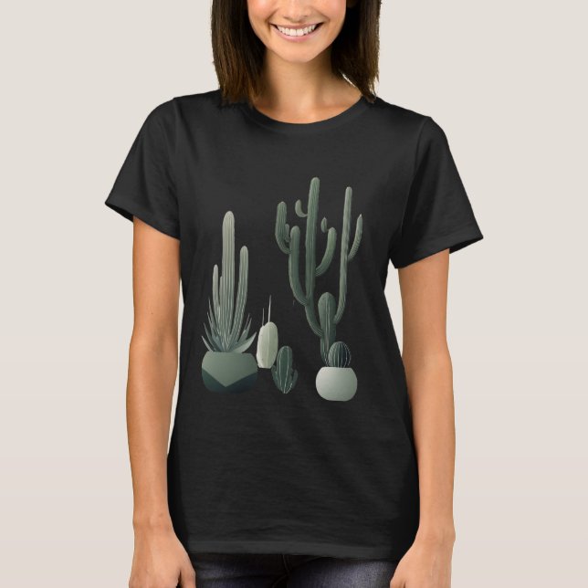 Minimalistaktuarier med slank linjer t shirt (Framsida)