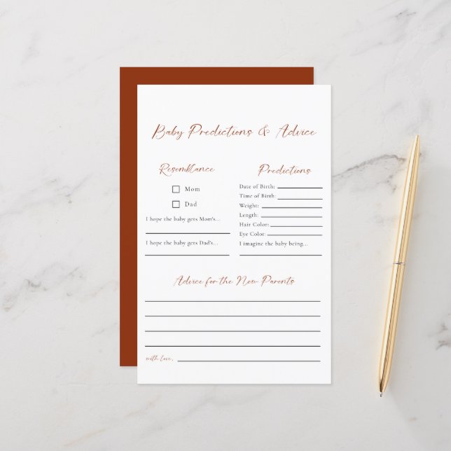 Minimalistbabyskor för förutsägelser och råd (Fram/Back In Situ)