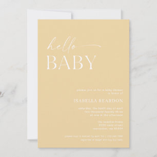 Minimalistbabyskor för hej Baby Inbjudningar